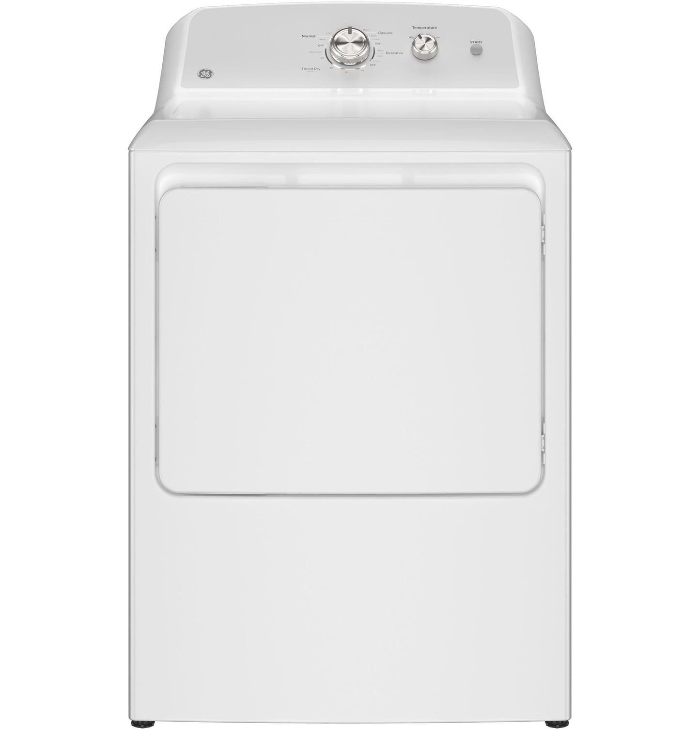 GE APPLIANCES GTX38EASWWS GE(R) 6.2 cu. ft. Capacity&#x00A0;Electric Dryer with Up To 120 ft. Venting and Shallow Depth&#x200B; - GTX38EASWWS-KT
