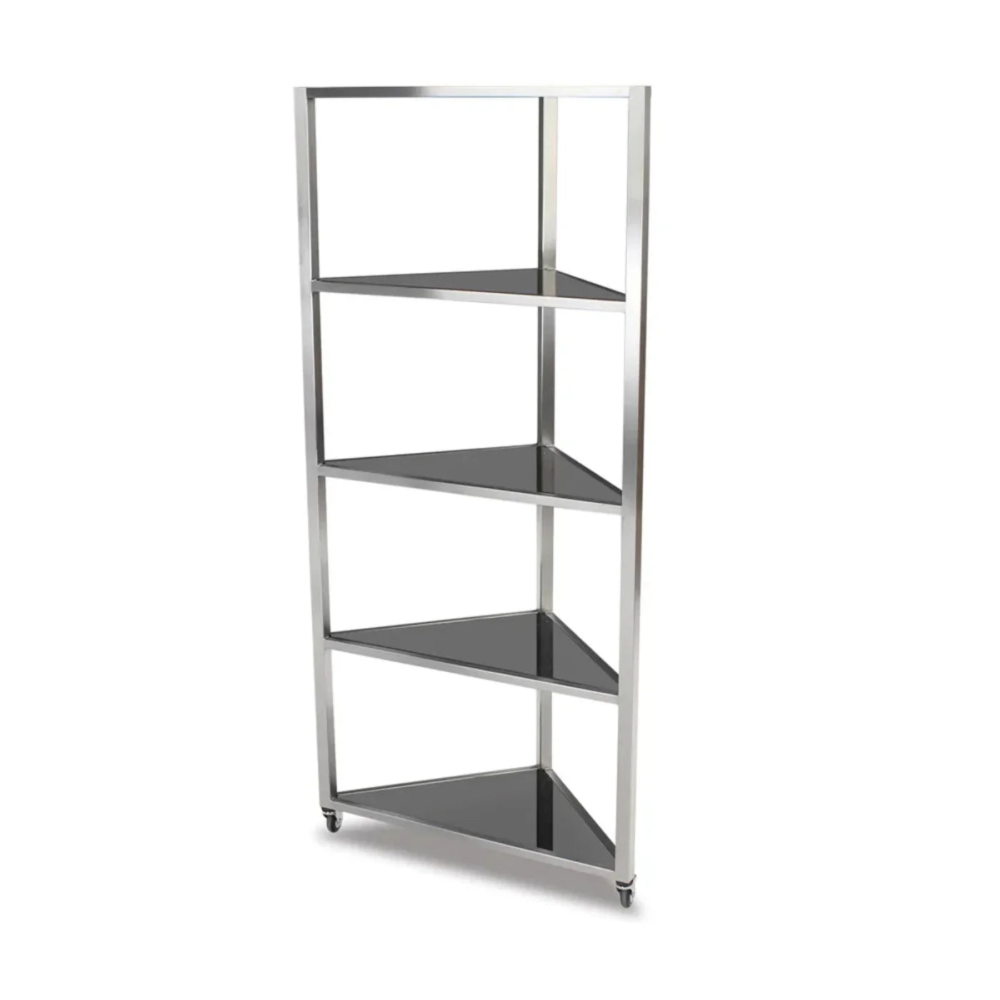 Forbes Industries 6553 19.25" Euclid Series Executive Rolling Display, Brushed Stainless Steel Frame - 6553