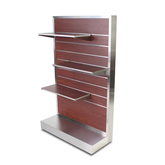 Forbes Industries 6563 20" Manhattan Series Executive Rolling Display, Brushed Stainless Steel Frame - 6563