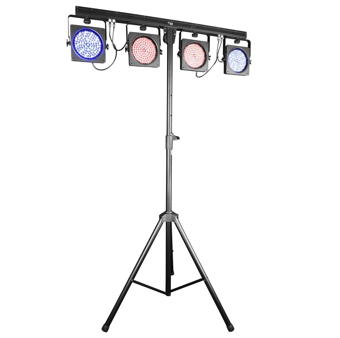CHAUVET DJ 4BAR USB DMX LED Wash Light System w/Tripod, Travel Bags & Footswitch -66598