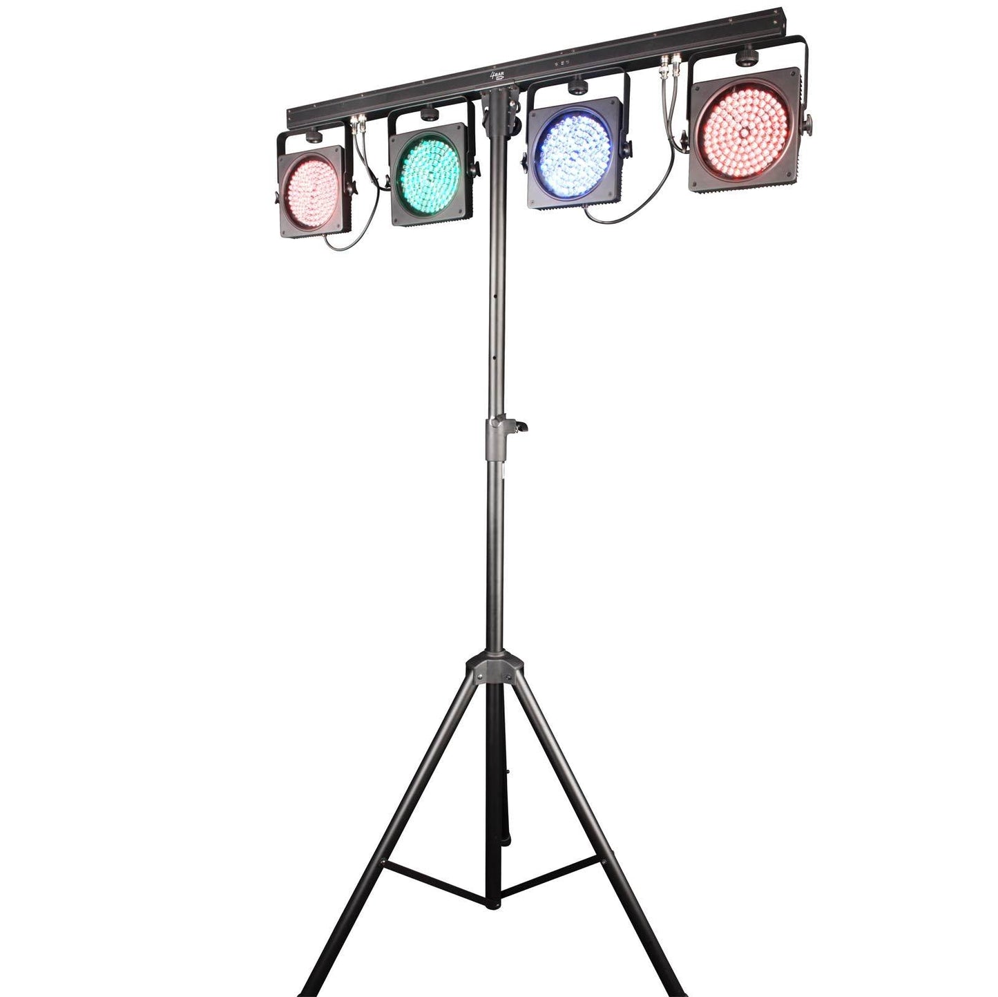 CHAUVET DJ 4BAR USB DMX LED Wash Light System w/Tripod, Travel Bags & Footswitch - 66598
