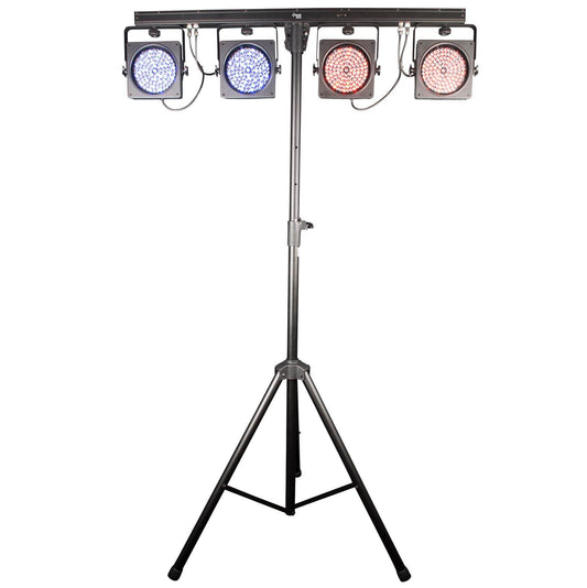 CHAUVET DJ 4BAR USB DMX LED Wash Light System w/Tripod, Travel Bags & Footswitch - 66598
