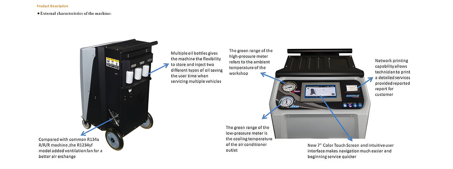 Katool Fully Automatic Recovery, Recycle & Recharge DUAL AC2100 Machine R-1234YF - R-1234YF