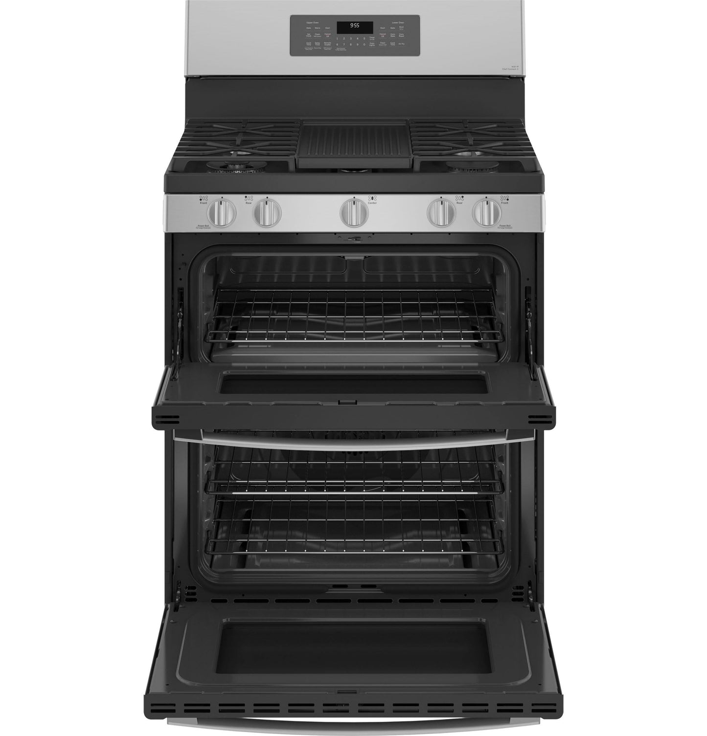 GE APPLIANCES PGB965YPFS GE Profile(TM) 30" Free-Standing Gas Double Oven Convection Fingerprint Resistant Range with No Preheat Air Fry -  PGB965YPFS