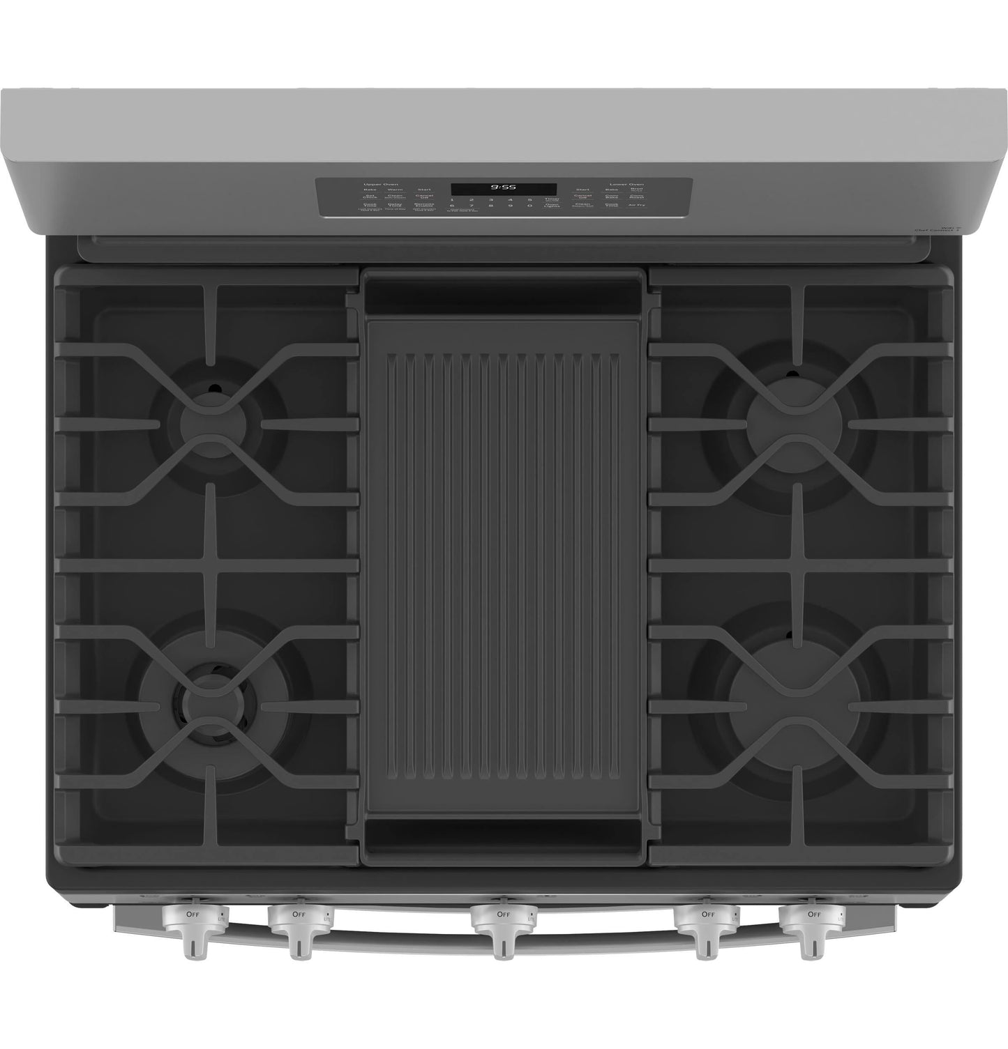 GE APPLIANCES PGB965YPFS GE Profile(TM) 30" Free-Standing Gas Double Oven Convection Fingerprint Resistant Range with No Preheat Air Fry -  PGB965YPFS