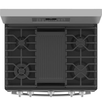 GE APPLIANCES PGB965YPFS GE Profile(TM) 30" Free-Standing Gas Double Oven Convection Fingerprint Resistant Range with No Preheat Air Fry -  PGB965YPFS