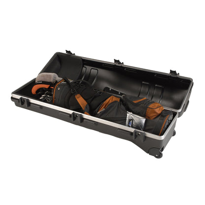 SKB Cases Deluxe ATA Hard Plastic Storage Wheeled Cart Golf Bag Travel Case - 93193