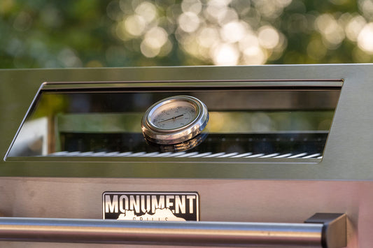 Monument Grills Larger 4-Burner Propane Gas Grills BBQ Stainless Steel Heavy-Duty Cabinet Style with BBQ Cover - B0BGH9X18S