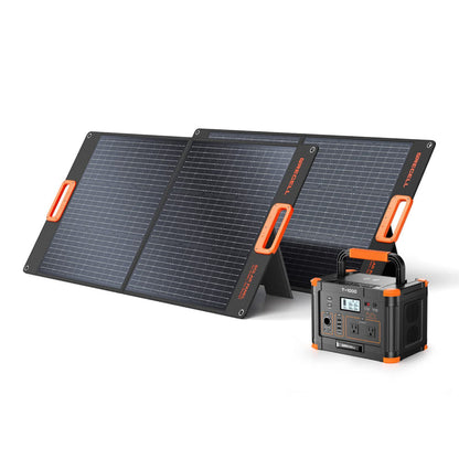 GRECELL 1000W Portable Power Station With Foldable Solar Panel -  GR-SE0003+DYZDB0001AGE*2