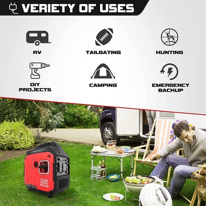 Powersmart Inverter Generator 2700/3500W Gas 4 Stroke Recoil Start New - PS5035
