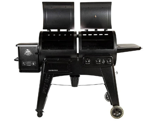 Pit Boss Navigator PB1230G Gas/Pellet Grill Combo w/ Cover - 10529