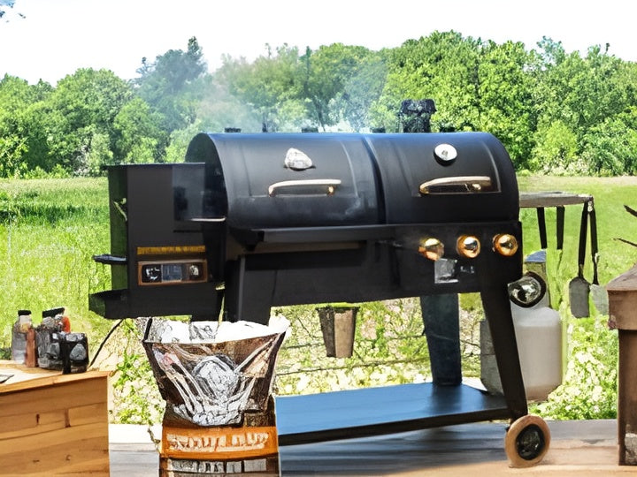 Pit Boss Sportsman PB1230SP Gas/Pellet Grill Combo - 10533