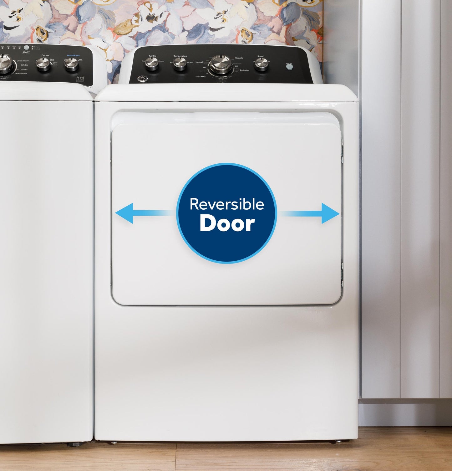 GE APPLIANCES GTD48GASWWB GE(R) 7.2 cu. ft. Capacity Gas Dryer with Up To 120 ft. Venting and Extended Tumble - GTD48GASWWB-KT