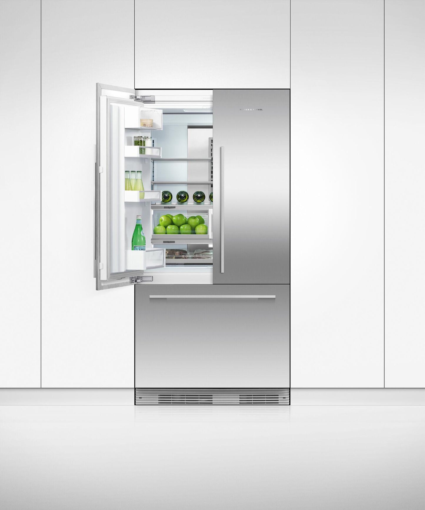 FISHER & PAYKEL RS36A72J1N Integrated French Door Refrigerator Freezer, 36", Ice - RS36A72J1N