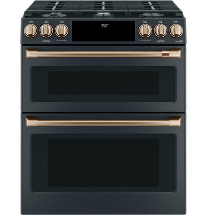 CAFE Caf(eback) Front Control Gas Knobs and Handles - Brushed Bronze - CXFCGHKPMBZ-KT