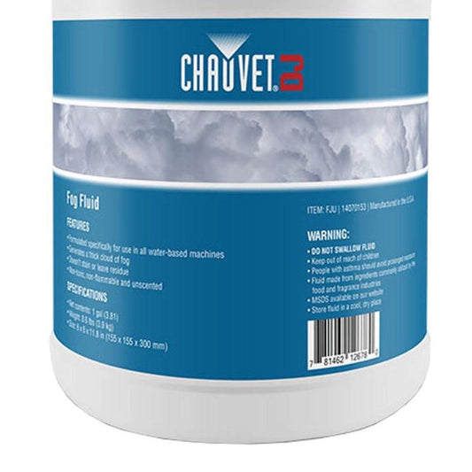 Chauvet H1800FLEX Hurricane Fog/Smoke Pro Machine + Fog Juice Fluid (1 Gallon) - 76447