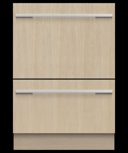 FISHER & PAYKEL DD24DHTI9N Integrated Double DishDrawer™ Dishwasher, Tall, Sanitize = DD24DHTI9N