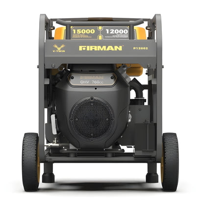 Firman P12002 Generator 12000W/15000W 50 Amp Electric Start Gas With CO Alert New P12002