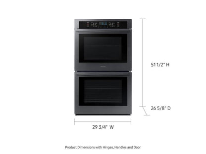 SAMSUNG NV51T5511DG 30" Smart Double Wall Oven in Black Stainless Steel - NV51T5511DG-KT