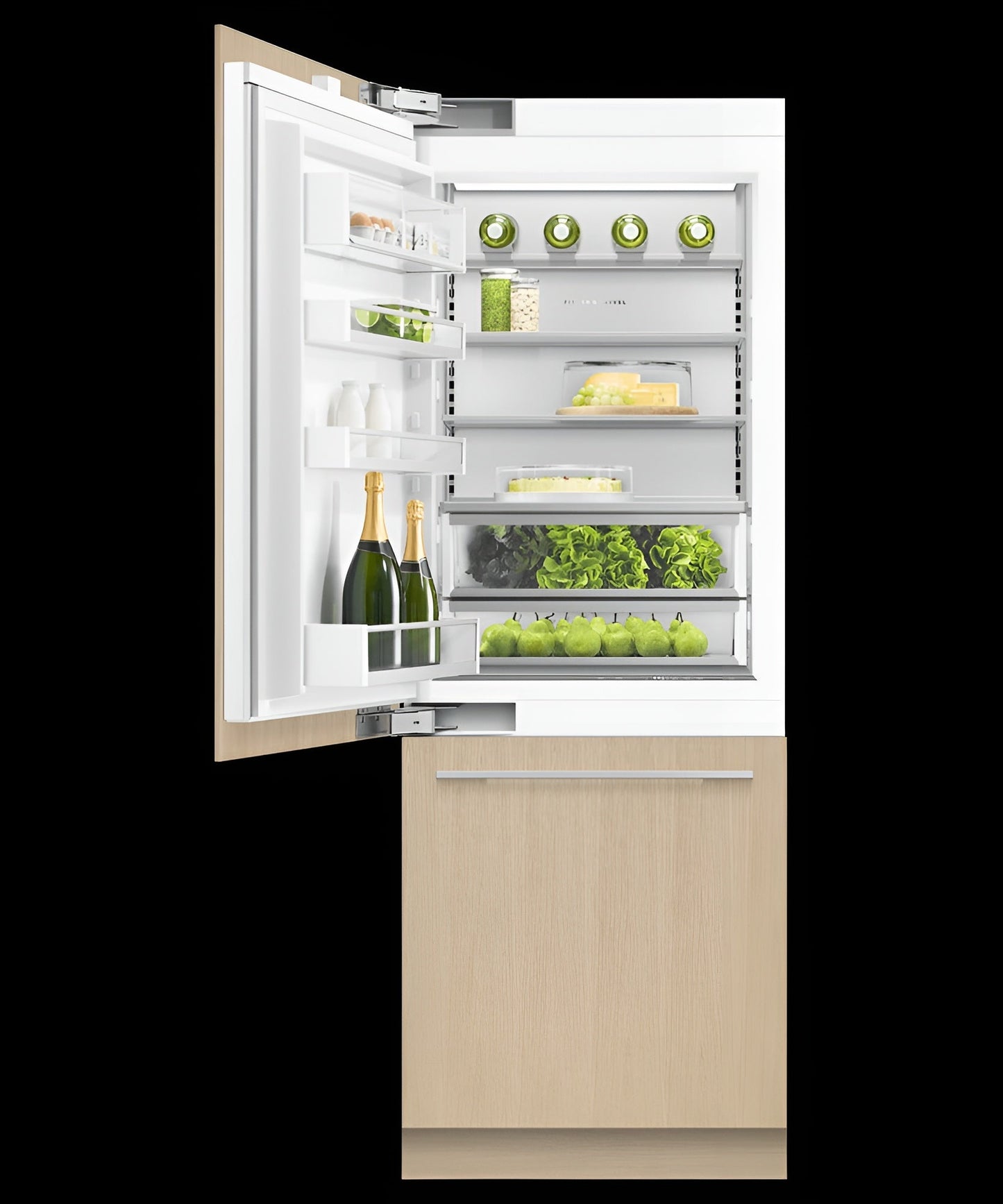 FISHER & PAYKEL RS3084WLU1 Integrated Refrigerator Freezer, 30", Ice & Water  - RS3084WLU1-KT