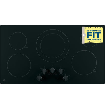 GE APPLIANCES JP3036DLBB GE 36" Built-In Knob Control Electric Cooktop - JP3036DLBB-KT