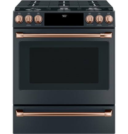 Café Front Control Gas Knobs and Handles - Brushed Copper - CXFCGHKPMCU-KT