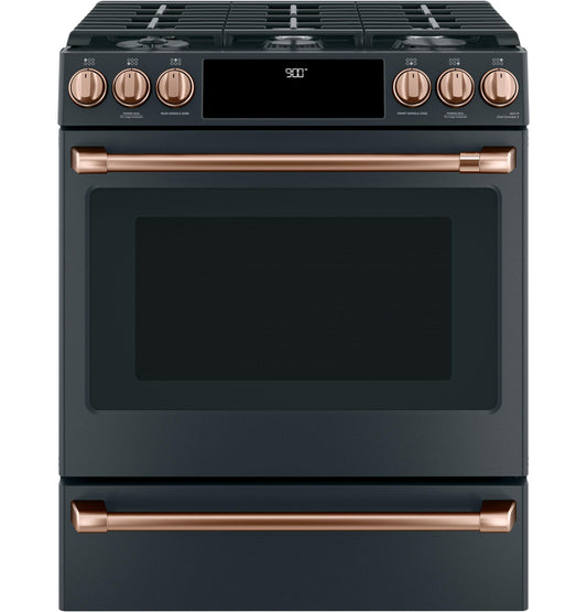 Café Front Control Gas Knobs and Handles - Brushed Copper - CXFCGHKPMCU-KT