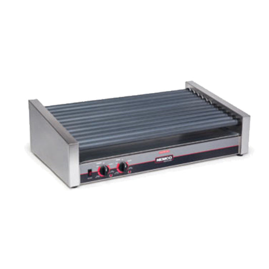 Nemco 8050SX-SLT-RC Roll-A-Grill Hot Dog Grill with Slanted Rollers - NE8050SXSLTRC