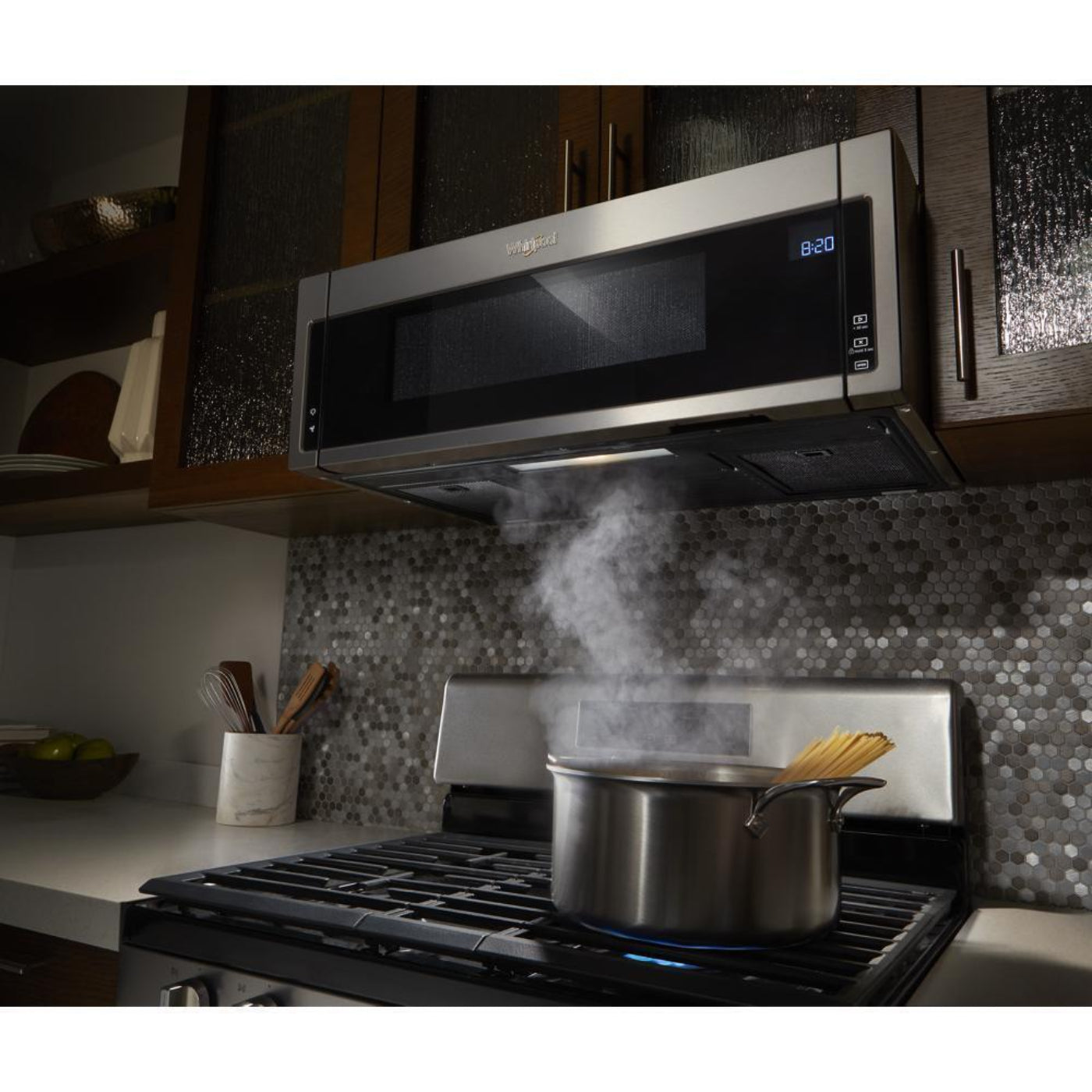 WHIRLPOOL WML75011HB 1.1 cu. ft. Low Profile Microwave Hood Combination - WML75011HB-KT