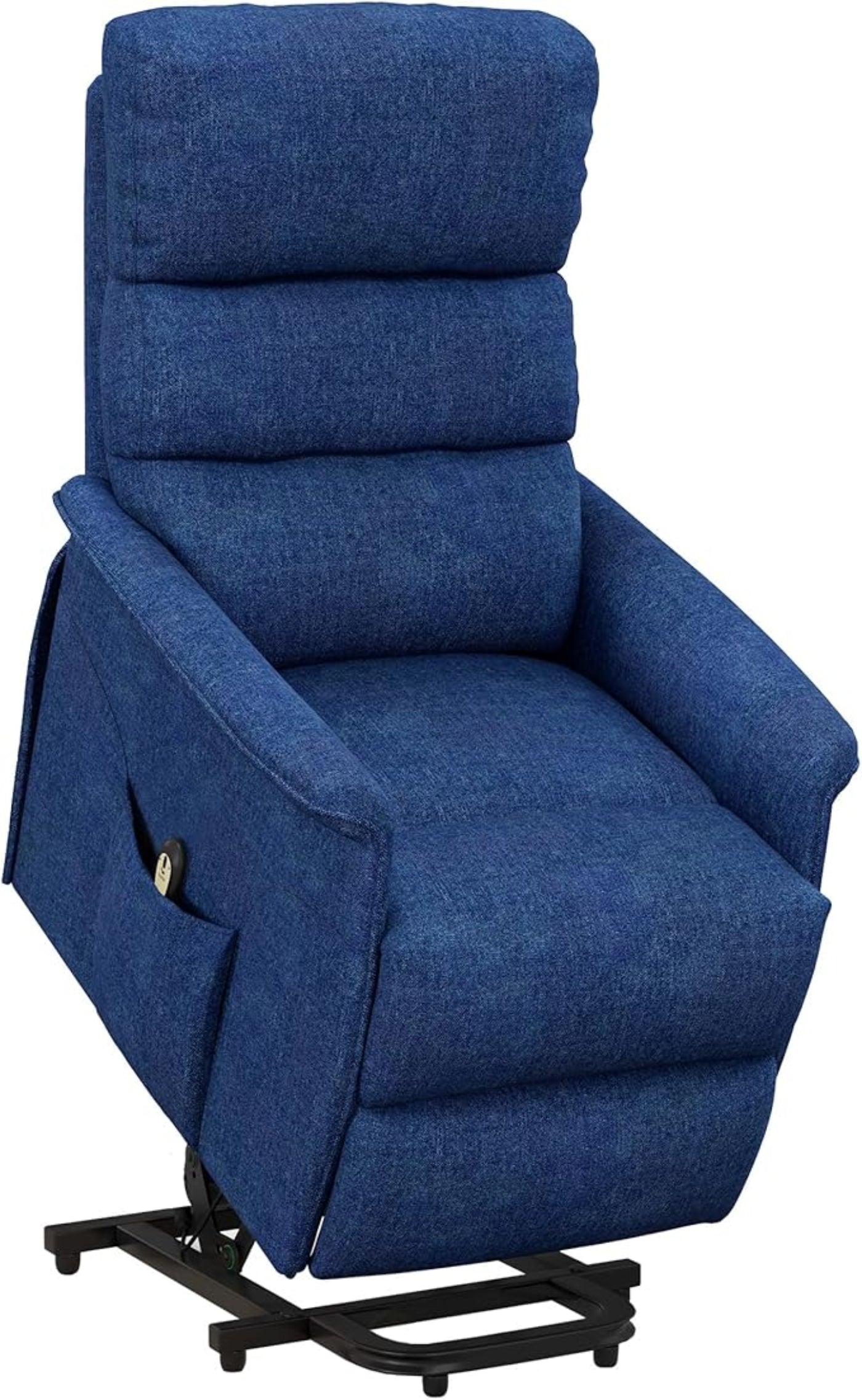HOMCOM Power Lift Recliner Chair for Elderly, Easy Assembly, Fabric Lift Chair for Adults, Recliner Sofa with Remote Control, Side Pockets for Living Room, Gray - B07Y99CJJF-1