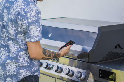Monument Grills 6-Burner Convertible Natural Gas Smart bbq Grill Stainless Steel Denali 605 with BBQ Cover - B0C9PXR93L