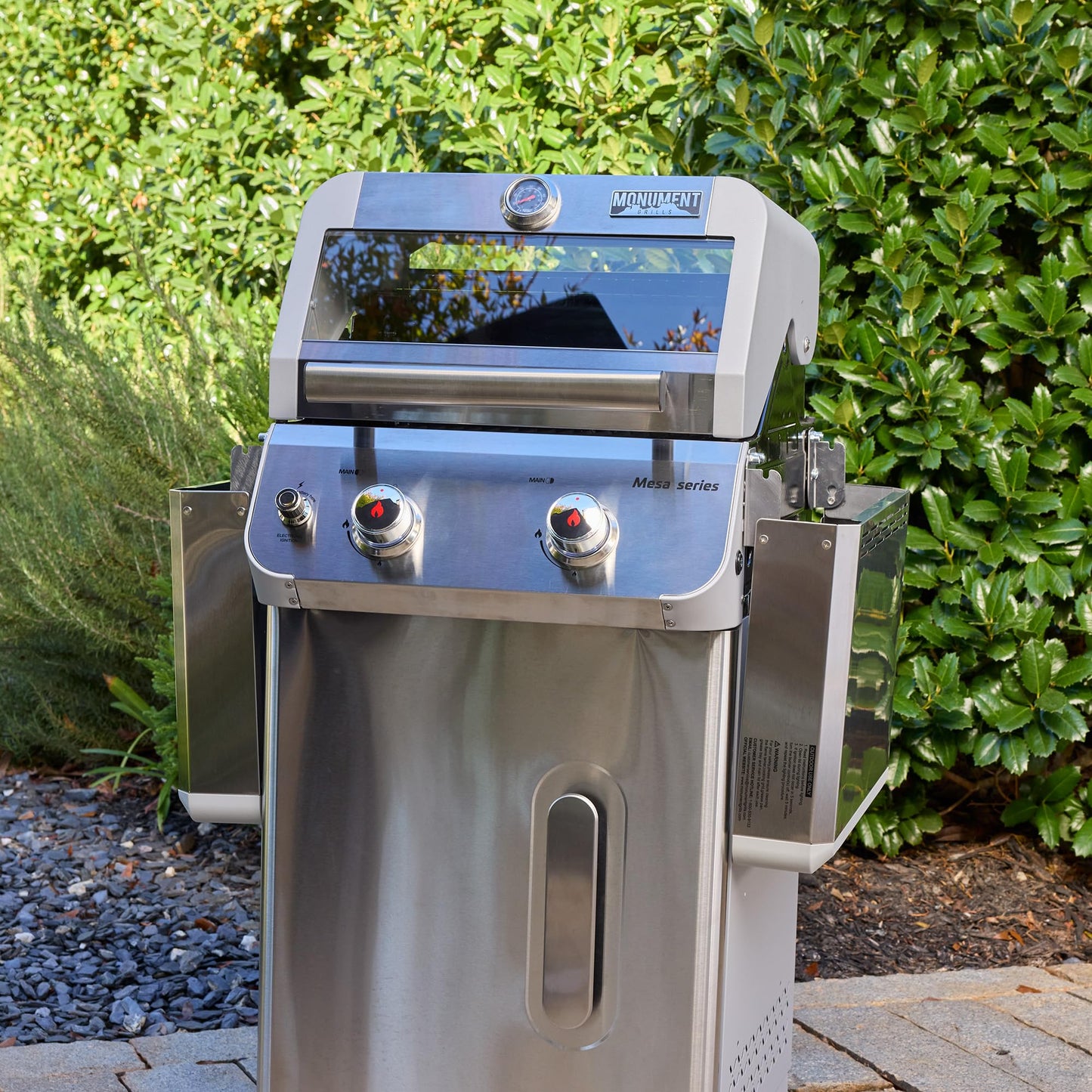Monument Grills 2-Burner Gas Grill, Stainless Steel - B0CWNT3DLY