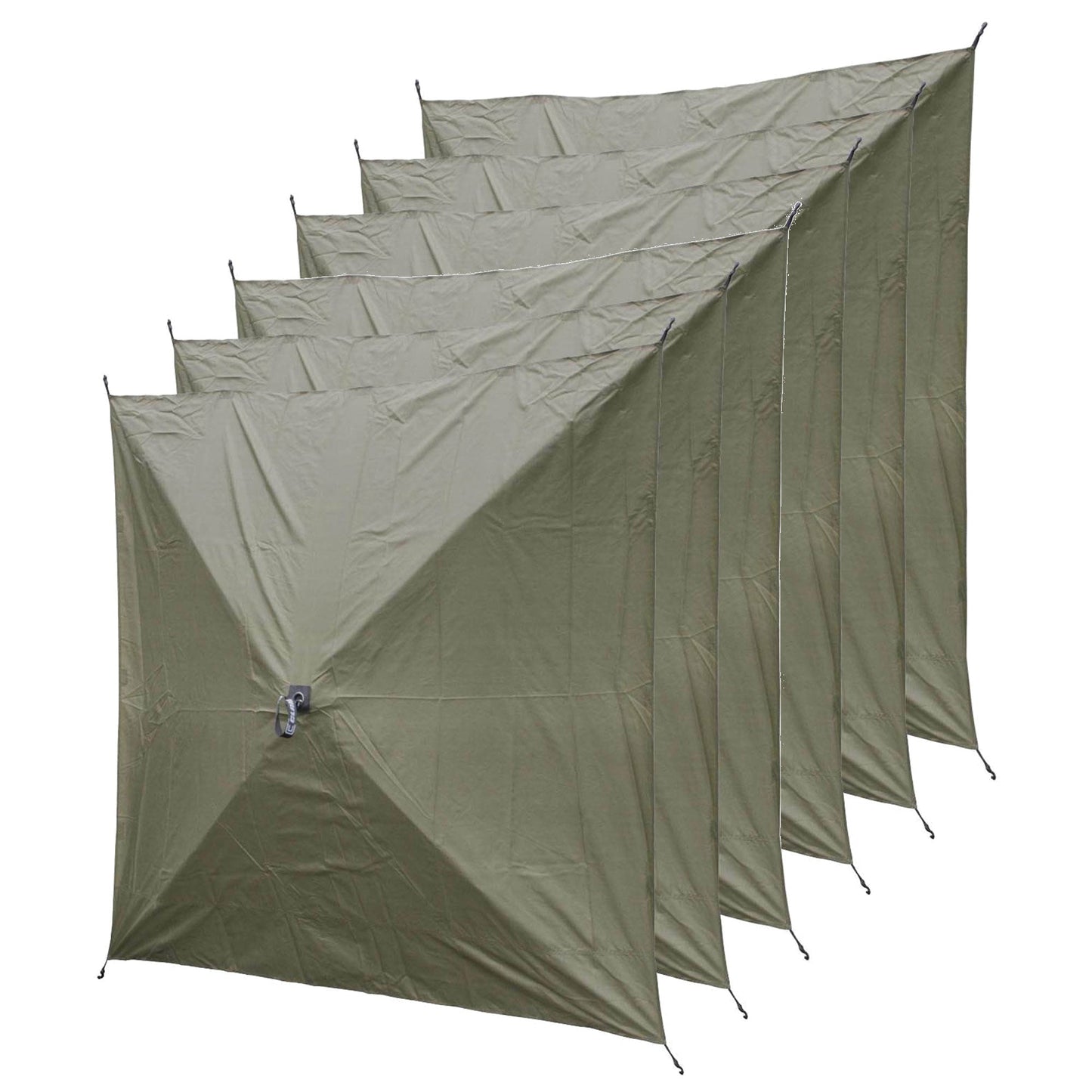 CLAM Quick-Set Escape Portable Outdoor Gazebo Canopy Shelter and 6 Wind Panels - 113924
