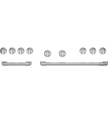CAFE Café 48" Brushed Copper Handle & Knob Set for Pro Range and Rangetop - CXPR8HKPTSS-KT