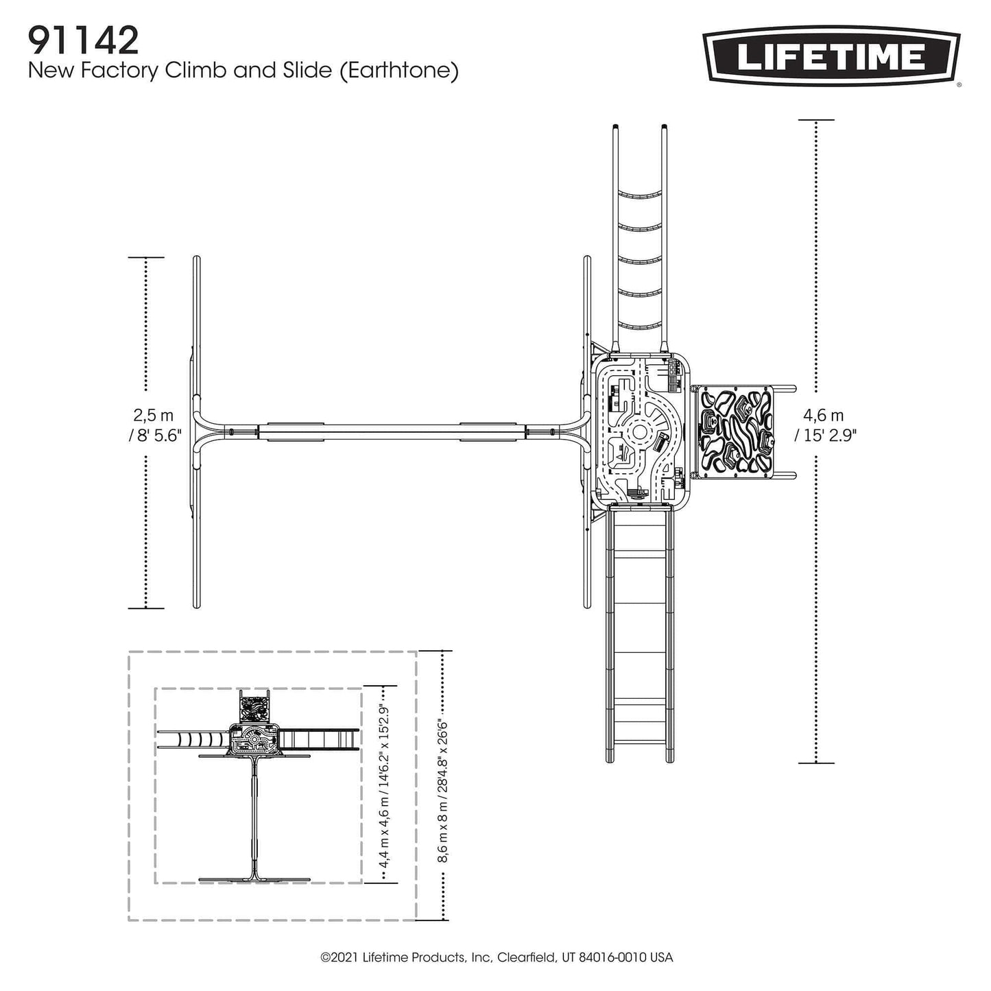 Lifetime Climb & Slide Playset - 91142 - Backyard Provider
