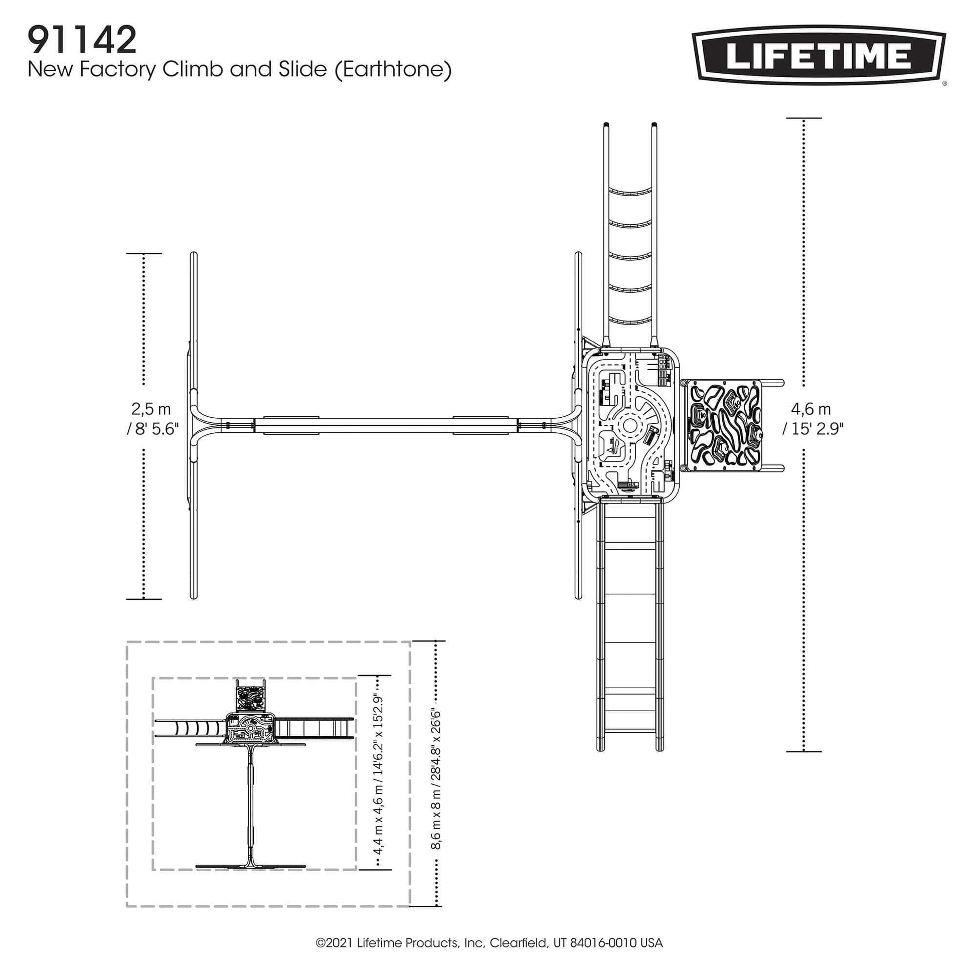 Lifetime Climb & Slide Playset - 91142 - Backyard Provider