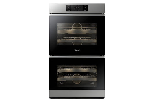 DACOR 30" Steam-Assisted Double Wall Oven, Silver Stainless Steel - DOB30M977DS-KT