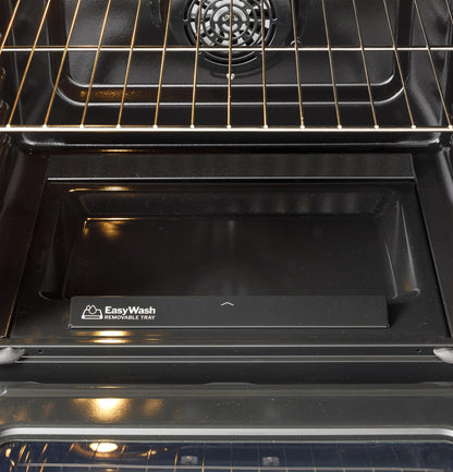 GE APPLIANCES GGF600AVSS GE(R) 30" Free-Standing Gas Convection Range with No Preheat Air Fry and EasyWash(TM) Oven Tray - GGF600AVSS-KT