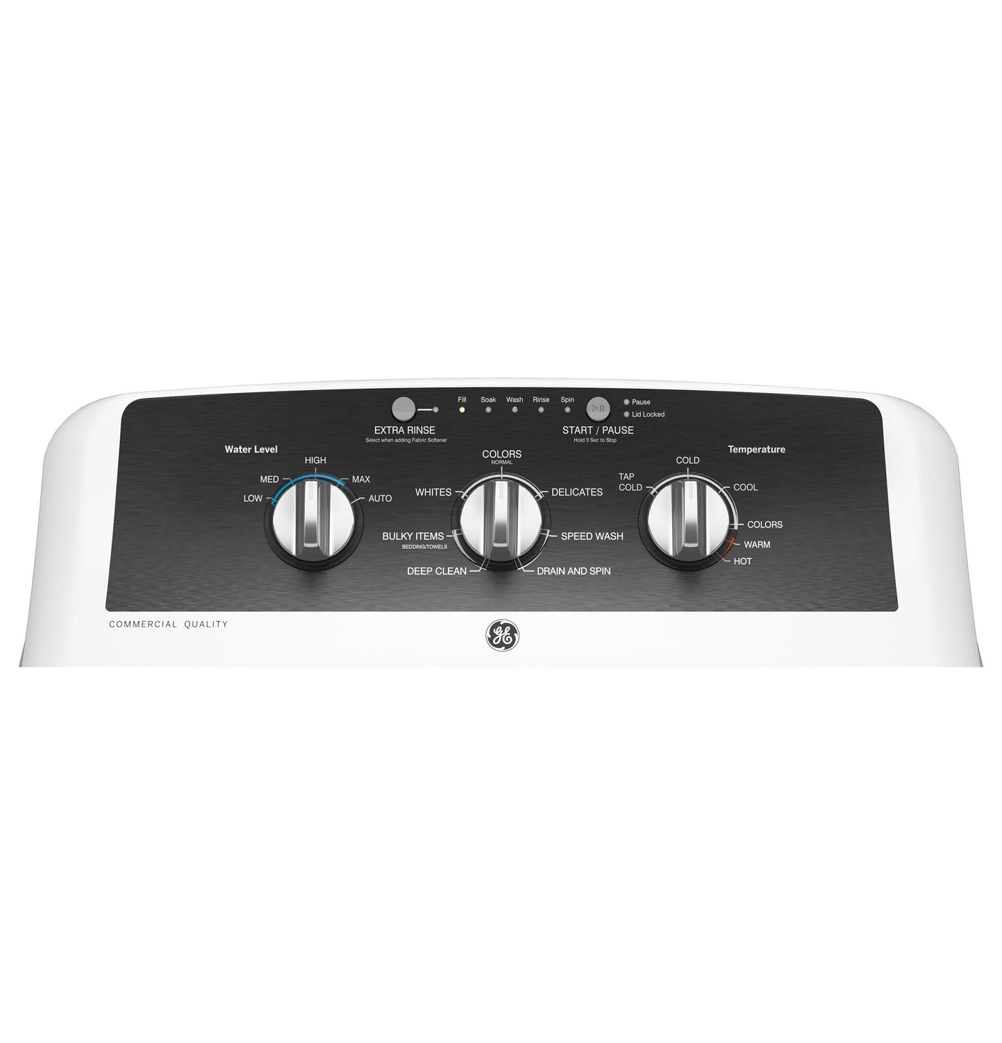 GE APPLIANCES GTW525ACWWB GE(R) 4.3 cu. ft. Capacity Washer with Stainless Steel Basket,5-yr Limited Warranty&#x200B; - GTW525ACWWB-KT