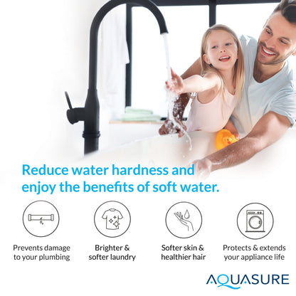 Aquasure Signature Elite | 1,500,000 Gallons Whole House Water Filter Treatment Bundle with 64,000 Grains Softener w/ Fine Mesh Resin, 75 GPD Reverse Osmosis System - AS-SE1500FM