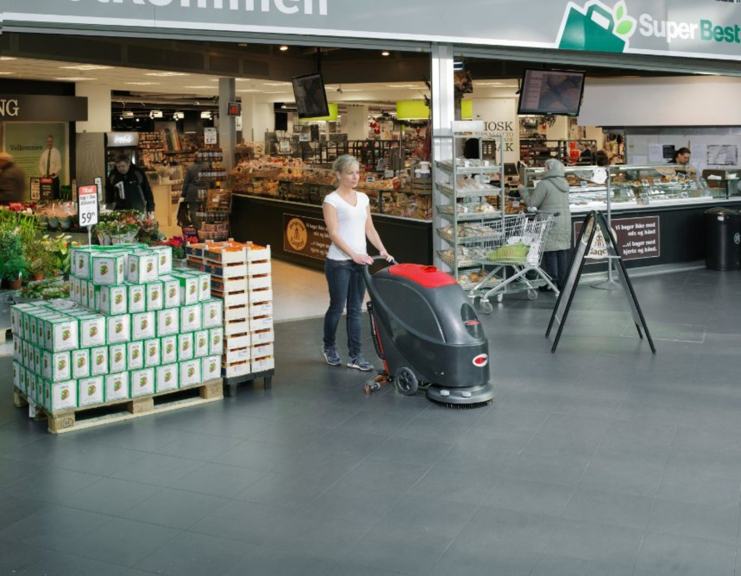 Viper AS430C | 17" Walk Behind Disk Floor Scrubber, Electric, Pad Assist - 50000226