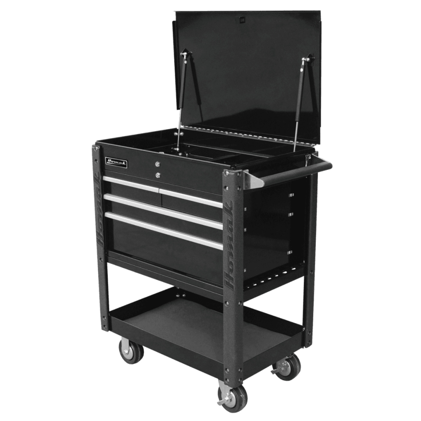 Homak 35" Professional 4 Drawer Service Cart - BK06032000