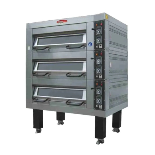 BakeMax  55" Four Deck Electric Oven, Accommodates (8) 18" X 26" Pans, 220/60/3 - BMDDD04