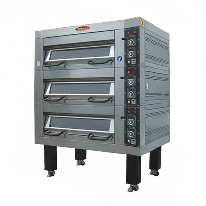 BakeMax 47" One Deck Electric Oven, Accommodates (1) 18" X 26" Pan, 220/60/3 - BMSD001