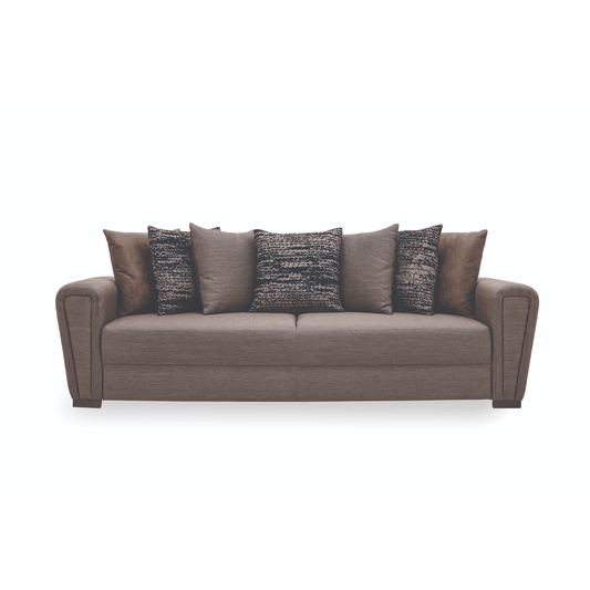 Enza Home US Brera 3 Seater Sofa Bed - 2014 - K3 - 11003 Brown Blue - AR:301 - 1431732
