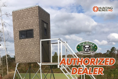 Big Dogg Deer Blinds Aluminum and Insulated Deer Blinds 6' X 6' Elevated with 5' Base and Detachable Ladder for Big Dogg - BD6X65BDL