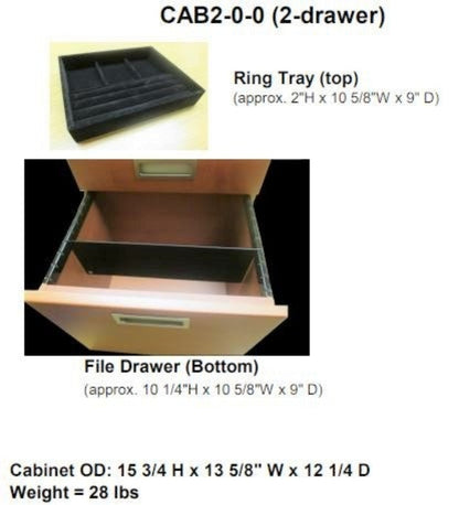 Gardall Drawer Jewelry Cabinet - CAB2-0-0 2