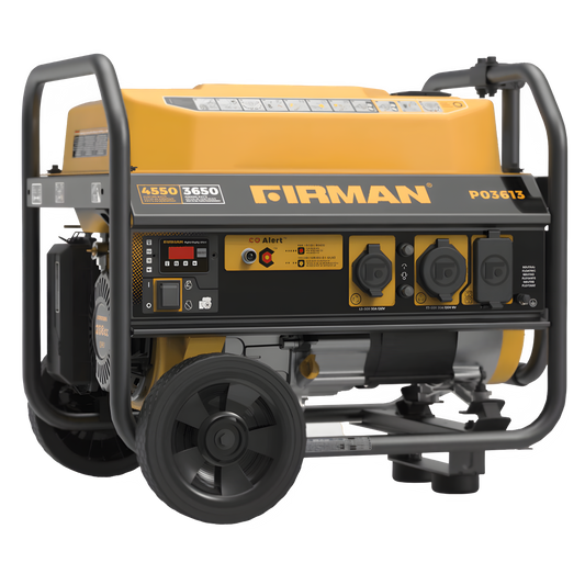 Firman P03613 3550W/4450W 30 Amp Recoil Start Portable Gas Generator With CO Alert New P03613