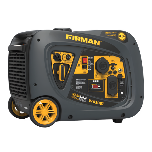 Firman W03081 3000W/3300W Recoil Start Gas Inverter Generator Manufacturer RFB W03081