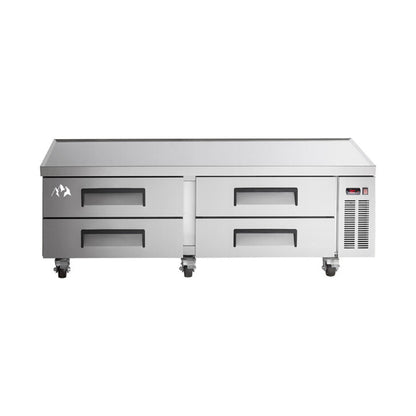 Chef AAA - Commercial 72" Chef Base Refrigerator 4 Drawer 1100lbs Capacityn  - TCB72-D4